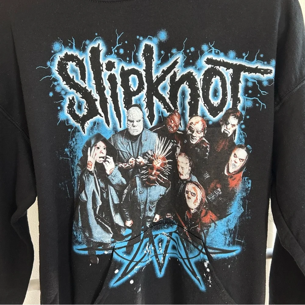 Slipknot 2021 tour hoodie with blue graphic - Picture 2 of 8